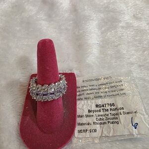 Beyond The Horizon Lavender Cubic Zirconia Ring